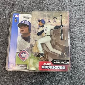 Alex Rodriguez Action Figure Texas Rangers McFarlane Toys New In Box Collectable